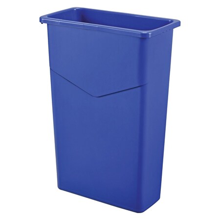 Global Industrial Slim Trash Container, 23 Gallon, Blue 261902BL